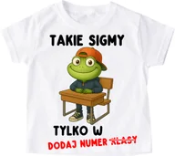 Koszulki męskie - Koszulki dla kolegów z klasy - takie sigmy tylko w ( z żabą w ławce) - miniaturka - grafika 1