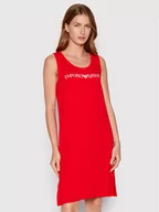 Sukienki - Emporio Armani Sukienka letnia 262498 2R314 00173 Czerwony Relaxed Fit - miniaturka - grafika 1