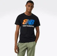 Koszulki sportowe męskie - New Balance Męska koszulka treningowa MT11071BM - miniaturka - grafika 1
