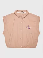 Kurtki i płaszcze dla chłopców - Calvin Klein Jeans Kamizelka Quilted IG0IG01816 Różowy Relaxed Fit - miniaturka - grafika 1