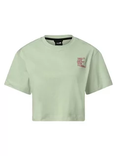 Koszulki i topy damskie - The North Face - T-shirt damski, zielony|wyrazisty róż - grafika 1