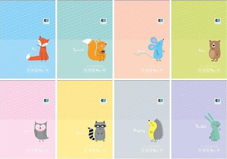 Interdruk Notes A7/50K kratka B&B Kids 20szt