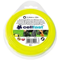 Akcesoria do kos i kosiarek - cellfast Żyłka tnąca Gwiazdka 2.4 mm x 15 m - miniaturka - grafika 1