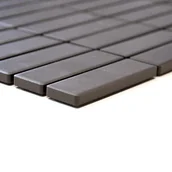 Płytki ceramiczne - Mozaika gresowa Szara Prostokąt Matowa 29,7x29x0,65 cm - miniaturka - grafika 1