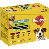 Mokra karma dla psów - Pedigree mokra karma dla psa dorosłego, multipak, mieszana selekcja z warzywami, w sosie 12x100 g - miniaturka - grafika 1