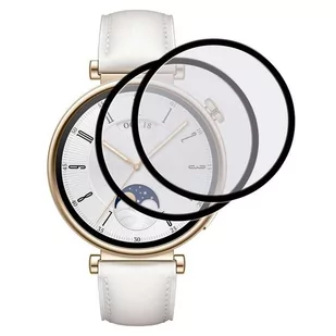 ZESTAW 2X Szkło Hybrydowe FULL GLUE 5D do Huawei Watch GT 4 41mm czarny - Akcesoria do smartwatchy - miniaturka - grafika 1