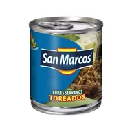Pasztet i przetwory mięsne - Meksykańska Papryka Chili Serranos w Zalewie "Chilles Serranos en Escabeche" 800g San Marcos - miniaturka - grafika 1