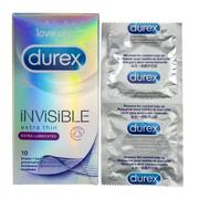 Prezerwatywy - Durex INVISIBLE Nawilżane Supercienkie 10 szt - miniaturka - grafika 1