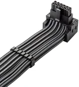 Kable komputerowe i do monitorów - CableMod Universal Pro ModMesh 16-Pin zu 16-Pin-Kabel, 90 Anschluss, Sleeved, StealthSense - carbon, 60 cm, Var. B - miniaturka - grafika 1