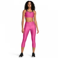 Legginsy - Damskie legginsy treningowe Under Armour Tech Hi Capri - różowe - miniaturka - grafika 1