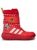 Buty dla dziewczynek - adidas Śniegowce Winterplay x Disney Shoes Kids IG7188 Czerwony - miniaturka - grafika 1