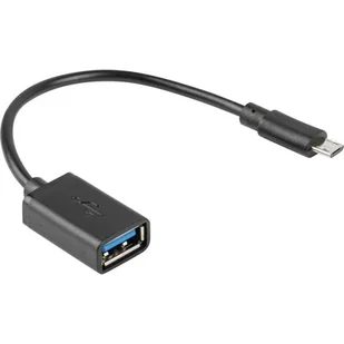 LANBERG Kabel Usb 2.0 micro Usb(m) - Usb-a(f) 0,15 - Kable komputerowe i do monitorów - miniaturka - grafika 1