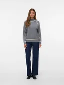 Swetry damskie - Vero Moda Sweter w kolorze szarym - miniaturka - grafika 1