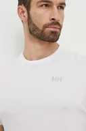 Bielizna sportowa męska - Helly Hansen t-shirt funkcyjny Solen kolor biały 49349 - miniaturka - grafika 1