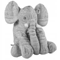 Maskotki i pluszaki - Słoń Pluszowy Przytulanka Duży Słonik Miś Poduszka Miękki 70 cm Pluszak - miniaturka - grafika 1