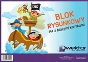 Szkolne artykuły papiernicze - Wektor Blok rysunkowy A4/20 biały Indeks - miniaturka - grafika 1