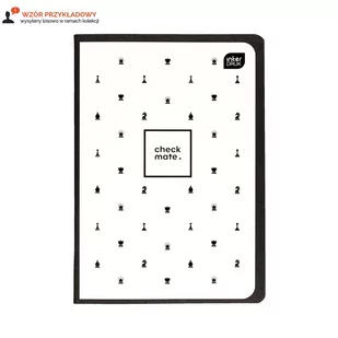 Zeszyt A5/60 kratka Chess Soft Touch Interdruk - Zeszyty szkolne - miniaturka - grafika 1