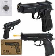 Zabawki militarne - Skleplolki ASG BROŃ PISTOLET NA KULKI REPLIKA KARABIN BERRETA - miniaturka - grafika 1