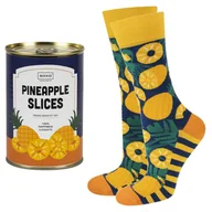Skarpetki męskie - Skarpetki męskie kolorowe SOXO GOOD STUFF ananas w puszce - 40–45 - miniaturka - grafika 1