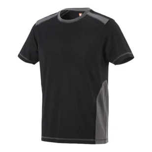 T-SHIRT ENGELBERT STRAUSS E.S.ACTIVE; CZARNY-ANTRACYT - Odzież robocza - miniaturka - grafika 1