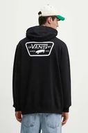 Bluzy męskie - Vans bluza bawełniana męska kolor czarny z kapturem z nadrukiem VN000HNZBLK1 - miniaturka - grafika 1