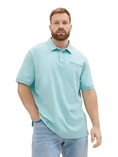 TOM TAILOR Męska koszulka polo 1038585 plussize 31046 niebieski tybetański kamień, 5XL, 31046 – niebieski kamień tybetański, 5XL - Koszulki męskie - miniaturka - grafika 1
