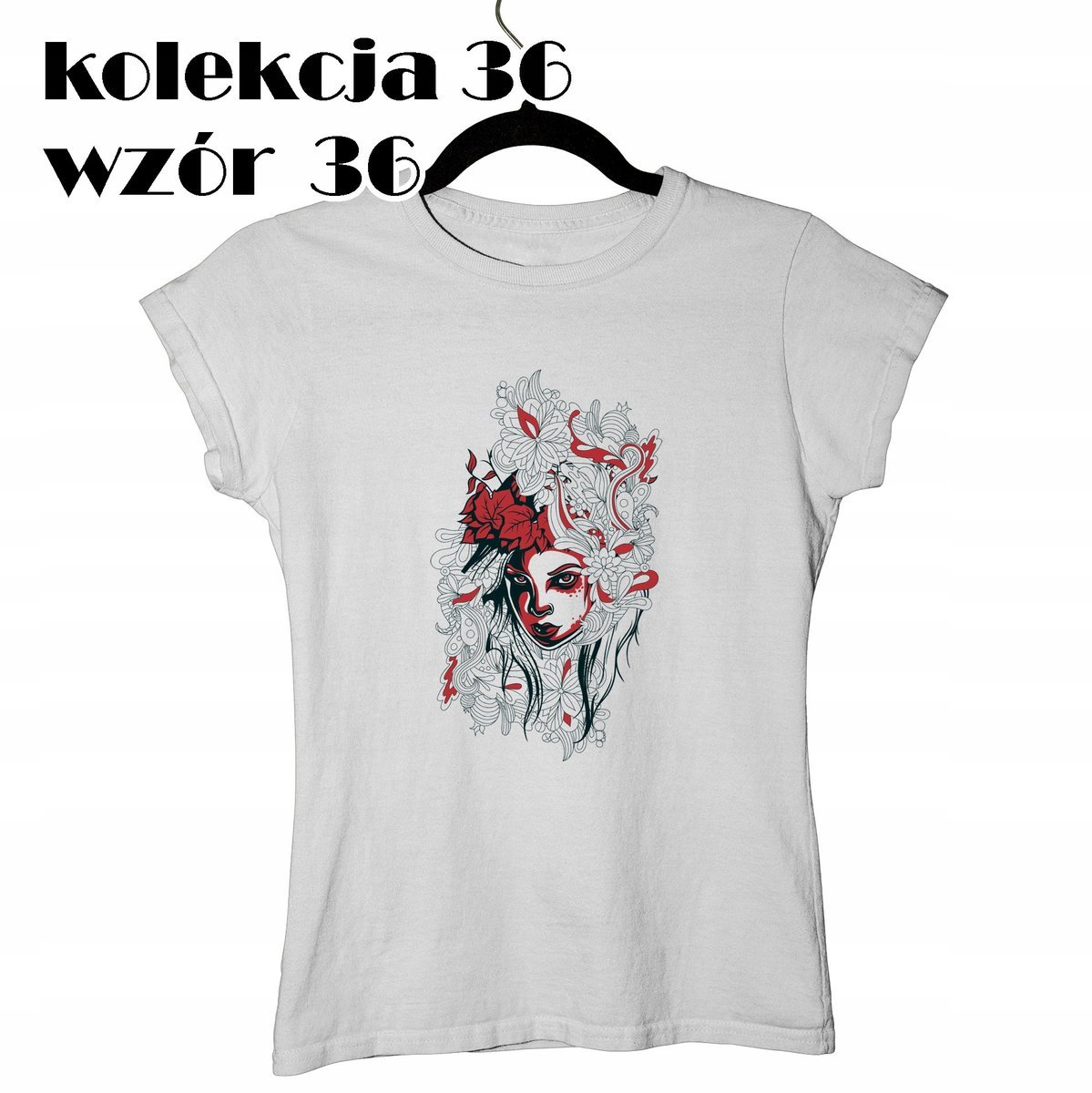 T-SHIRT KOSZULKA DAMSKA STREETWEAR KOBIETA KWIATY WIEDŹMA WRÓŻKA S
