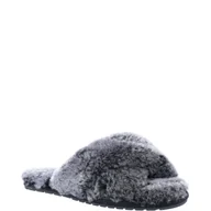 Kapcie damskie - EMU Australia Wełniane obuwie domowe Mayberry Frost | z dodatkiem skóry - miniaturka - grafika 1