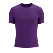 Bielizna sportowa męska - COMPRESSPORT Koszulka biegowa PERFORMANCE SS T-SHIRT lilac - miniaturka - grafika 1