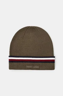 Tommy Hilfiger czapka bawełniana kolor zielony bawełniana AM0AM12983 - Czapki męskie - miniaturka - grafika 1
