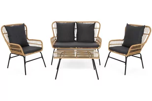 Meble ogrodowe technorattanowe Werona Beige / Grey - Meble ogrodowe - miniaturka - grafika 2