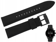 Akcesoria do zegarków - Pasek Fossil BQD1000 czarny gumowy 22 mm oryginał - miniaturka - grafika 1
