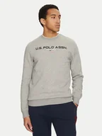 Bluzy męskie - U.S. Polo Assn. Bluza MUP1645 Szary Regular Fit - miniaturka - grafika 1
