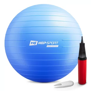 Piłka fitness 70cm z pompką Hop-Sport - Piłki do ćwiczeń - miniaturka - grafika 1