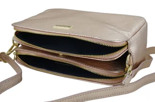 Damska torebka metalizowana - Różowa pudrowa - Torebki damskie - miniaturka - grafika 10