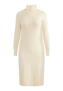 Jalene Damska sukienka z dzianiny Maxi 81133403, biała, M/L, biały (wollweiss), M-L - Sukienki - miniaturka - grafika 1