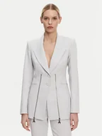 Marynarki i żakiety damskie - Patrizia Pepe Marynarka 8S0522/A6F5-S702 Szary Regular Fit - miniaturka - grafika 1
