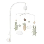 Karuzele dla niemowląt - Karuzela pozytywka z uchwytem zielony królik Jabadabado - miniaturka - grafika 1