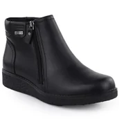Botki damskie - Botki damskie ocieplane na podwyższeniu czarne Sergio Leone BT25348-S - miniaturka - grafika 1