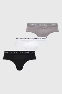 Majtki męskie - Tommy Hilfiger slipy (3-pack) męskie kolor czarny - grafika 1