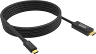 Kable - 8K bei 60 Hz - USB-C 3.1 m zu HDMI m - Aussendurchmesser 4,5 mm - 48 Gbps - 32 AWG - 2 m - schwarz - miniaturka - grafika 1