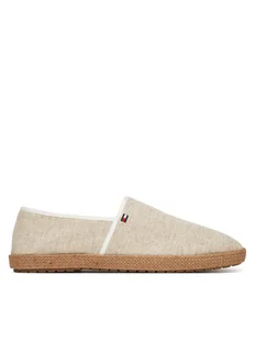 Tommy Hilfiger Espadryle Hilfiger Chambray Espadrille FM0FM05391 Écru - Espadryle męskie - miniaturka - grafika 1