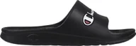 Klapki i japonki męskie - Klapki męskie Champion Cabana Slide czarne S22413 KK001 44 - miniaturka - grafika 1