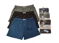 Majtki męskie - 3-pak BOKSERKI Męskie luźne bawełniane szorty rozmiar - XL - - miniaturka - grafika 1