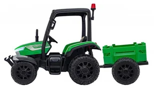 Traktor BLAST Z Przyczepką Zielony - Pojazdy elektryczne dla dzieci - miniaturka - grafika 9