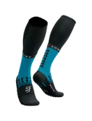 Skarpetki sportowe męskie - COMPRESSPORT Skarpety kompresyjne FULL SOCKS WINTER RUN mosaic blue - miniaturka - grafika 1