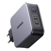 Ładowarki do telefonów - Ładowarka Sieciowa Ugreen Nexode 140W CD289, GaN, 2x USB-C, USB-A (czarna) + kabel USB-C 2m - miniaturka - grafika 1