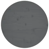 Blaty meblowe i parapety okienne - Blat stołu, szary, Ø60x2,5 cm, lite drewno sosnowe - miniaturka - grafika 1