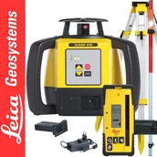Sprzęt geodezyjny - Niwelator laserowy Rugby 620 Leica + Detektor laserowy Rod Eye 160 Leica + Statyw aluminiowy CTP104 Leica + Łata laserowa LS-24 SurvGeo - miniaturka - grafika 1