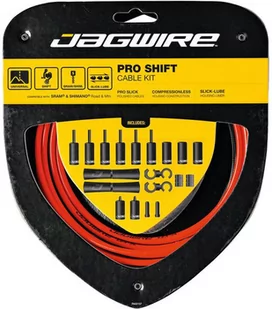 JAGWIRE Zestaw linek i pancerzy przerzutkowych Pro czerwony PCK504 - Części rowerowe - miniaturka - grafika 1